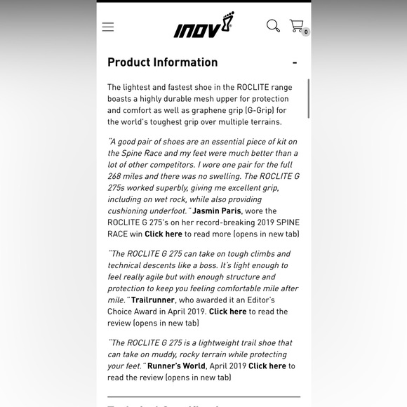 Inov-8 ROCLITE G 275 WOMEN'S - Picture 2 of 7